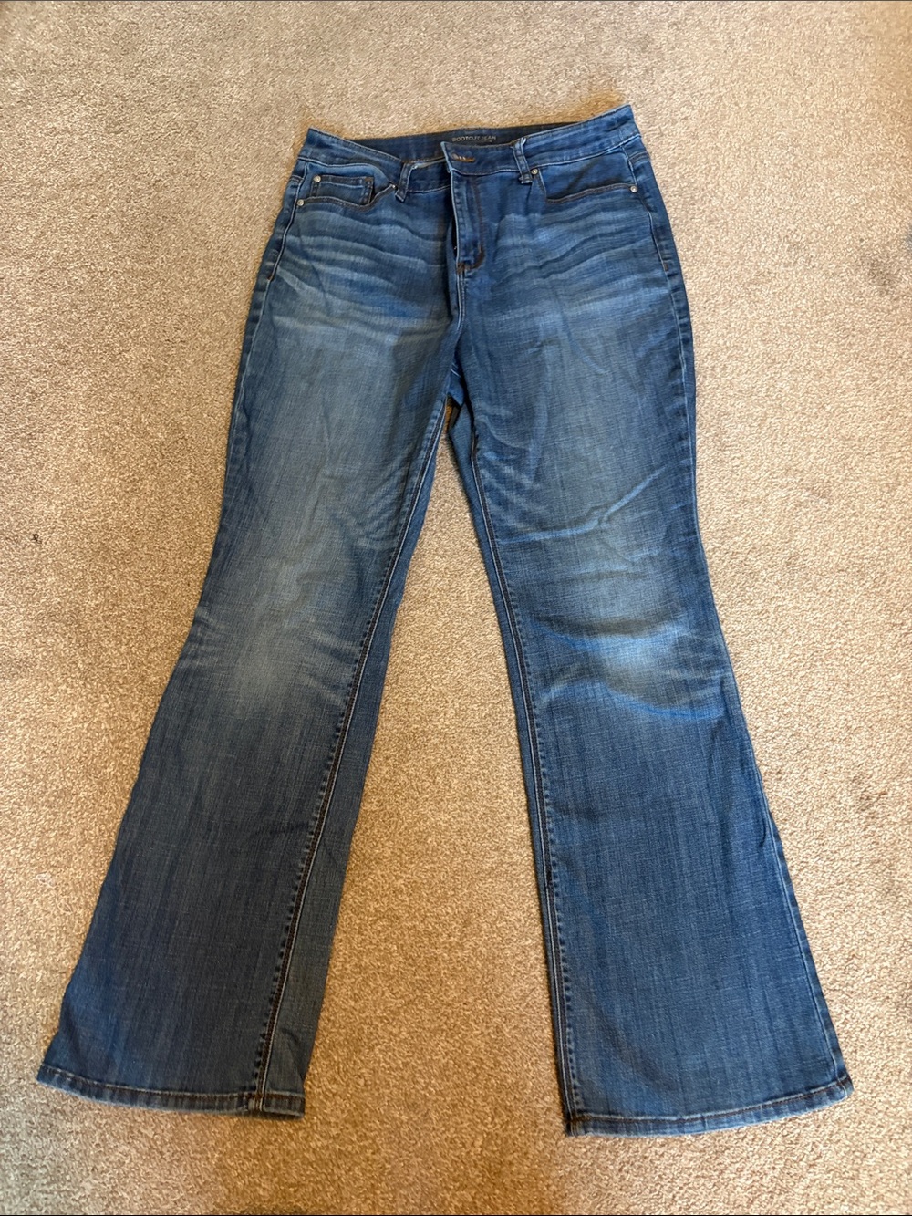 Chico's Medium Blue Bootcut Jeans Women’s size 10 short